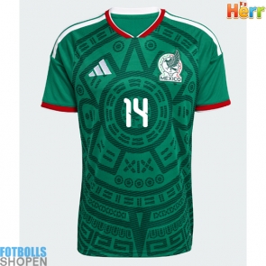 Billiga Mexiko Erick Sanchez #14 Hemmatröja VM 2026 Kortärmad